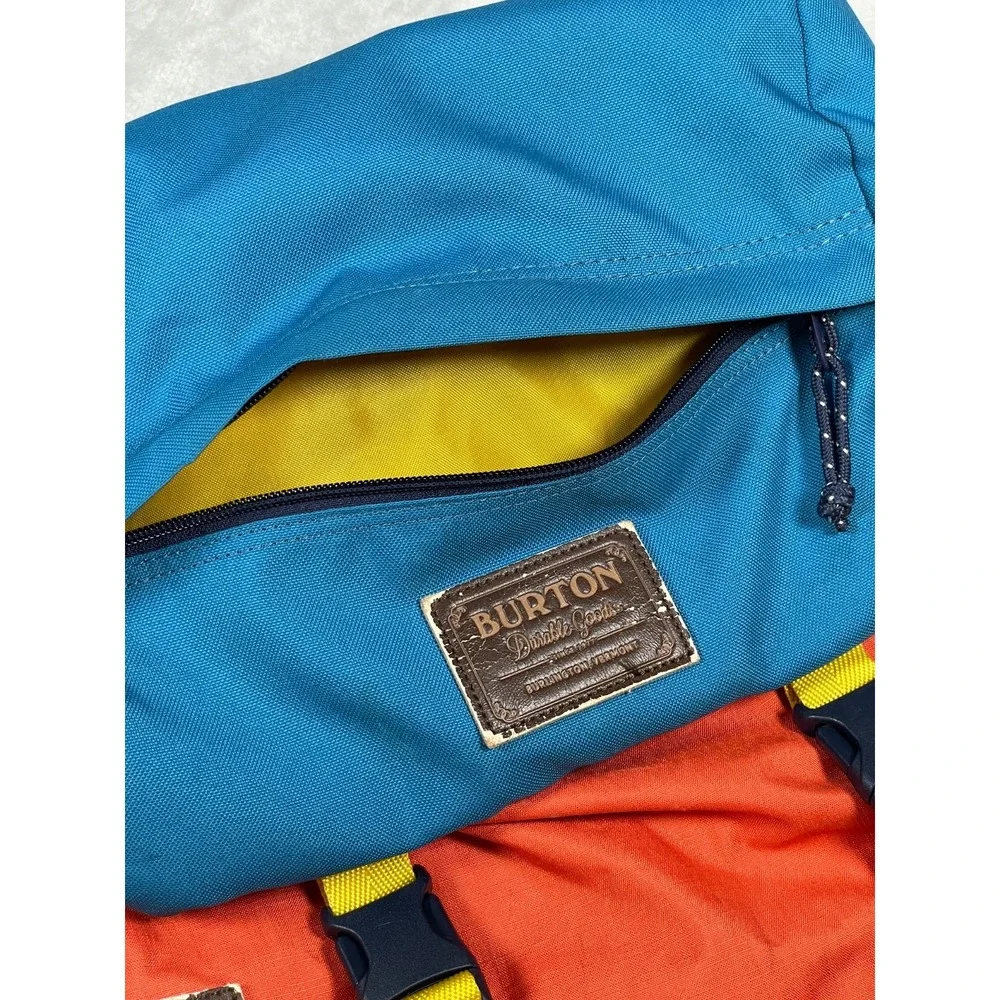 Burton Tinder Backpack 25L Orange Blue Yellow Rucksack Laptop Daypack Hiking